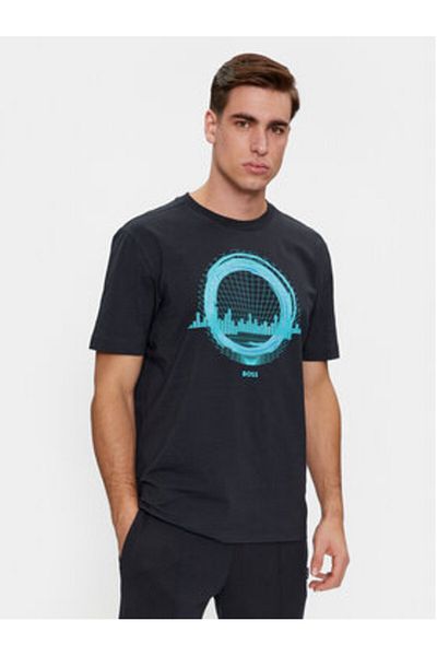 BOSS boss Men's T-Shirt 50506372 Navy Blue