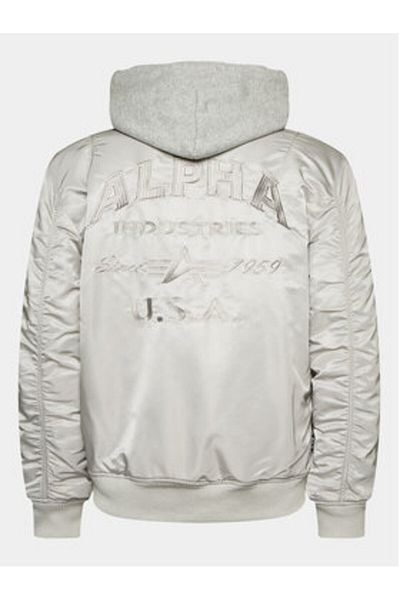 Alpha Industries Men's Bomber Jacket 138105 Gray
