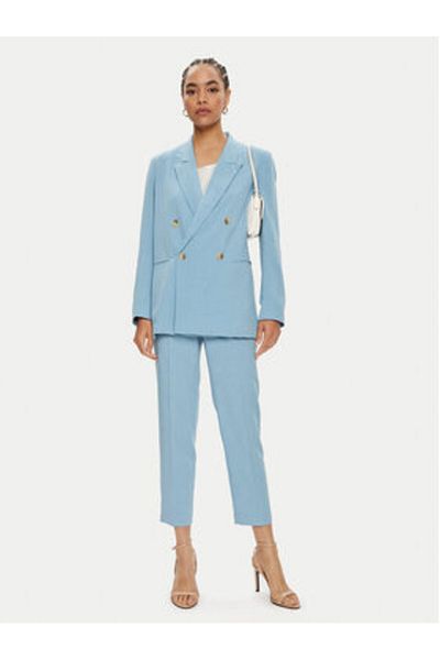 Vicolo Pantaloni din material textil pentru femei TB1564 albaștri