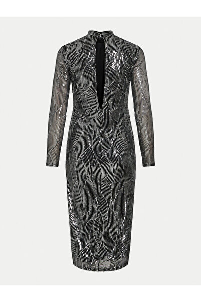 VILA vila Women's Cocktail Dress 14100905 Silver