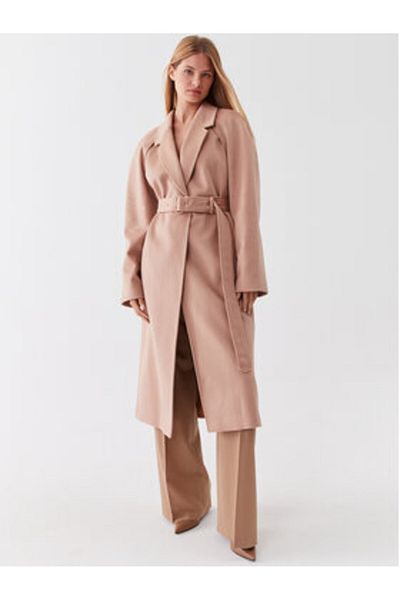 Calvin Klein Women Wool Coat K20K205496 Beige