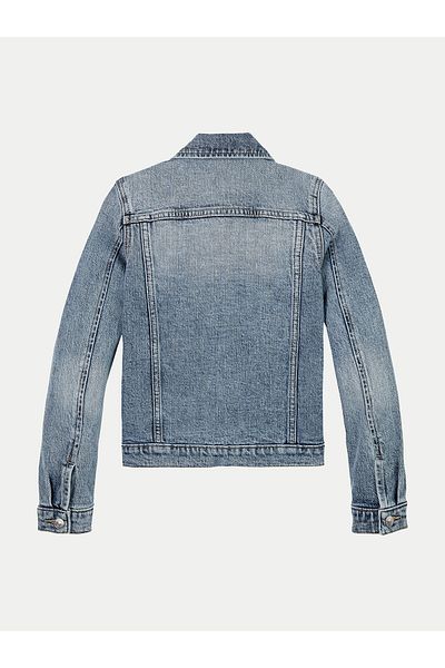 Calvin Klein Jeans Jachetă denim pentru fete IG0IG02721 albastră