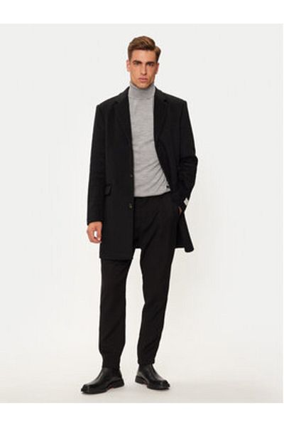 Calvin Klein Palton de lână bărbătesc K10K113664 negru