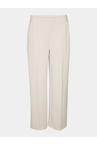 Vero Moda Women's fabric trousers 10296830 Ecru