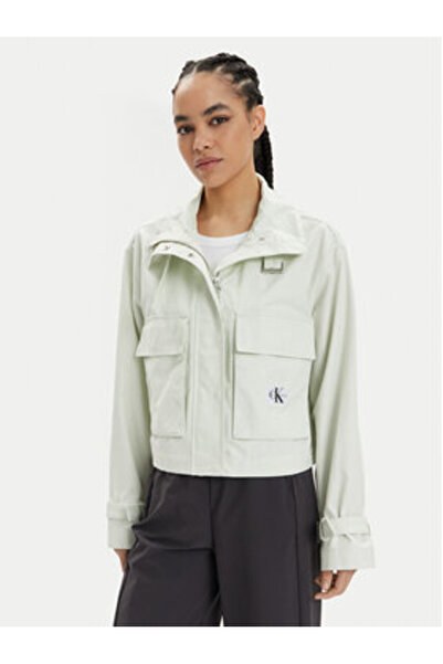 Calvin Klein Jeans Γυναικείο Μπουφάν Ελαφρύ Πλεκτής ...