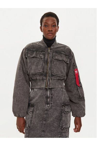 Alpha Industries Women's Bomber Jacket 148008 Gray