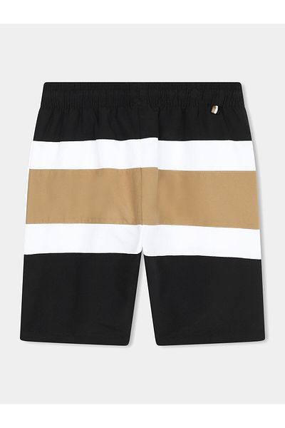 BOSS Pantaloni scurți de baie pentru băieți J50664 S Negri