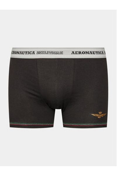 Aeronautica Militare Men's Set of 2 pairs of boxers AM1UBX004 Black