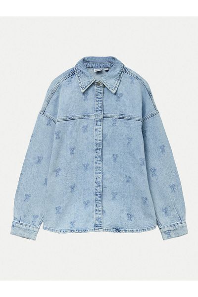 Vero Moda Cămașă din denim pentru femei 10326371 Albastră