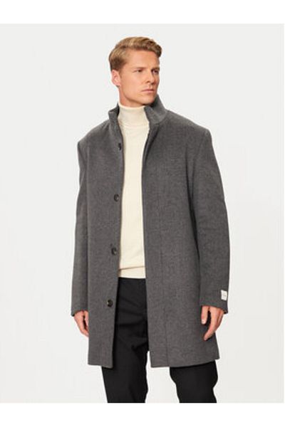 Calvin Klein Mens Wool Coat K10K113665 Gray