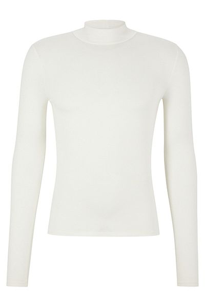 BOSS Women's Turtleneck 50461114 Ecru