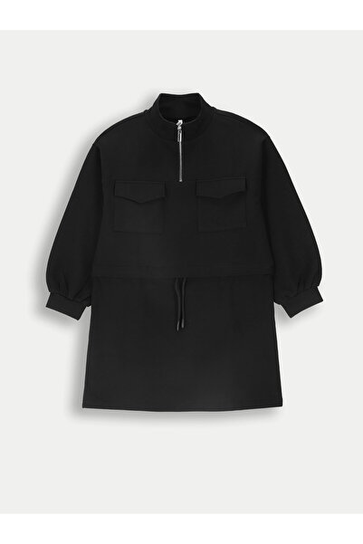 Coccodrillo Rochie tricotată pentru fete ZC4129101CGJ Negru