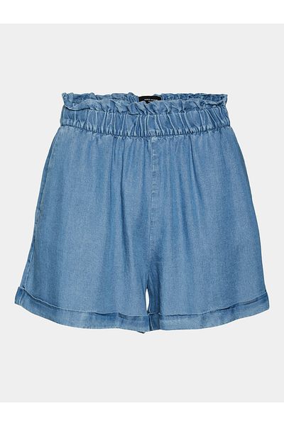 Vero Moda Pantaloni scurți din material pentru femei 10283731 albaștri