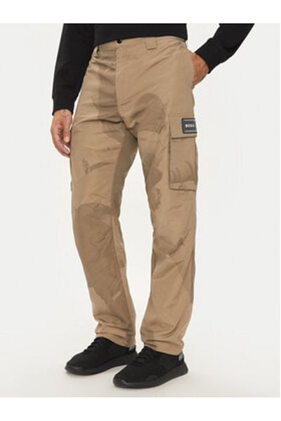 BOSS Men's Fabric Trousers 50525922 Beige