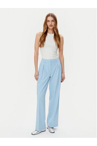 Vero Moda Pantaloni din material textil pentru femei 10324626 Albastru deschis