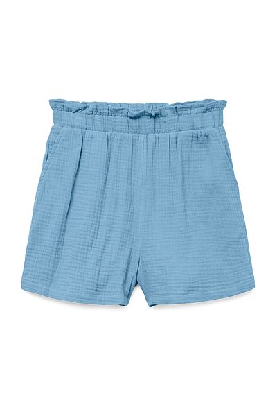 Vero Moda Pantaloni scurți din material pentru femei 10279687 albaștri