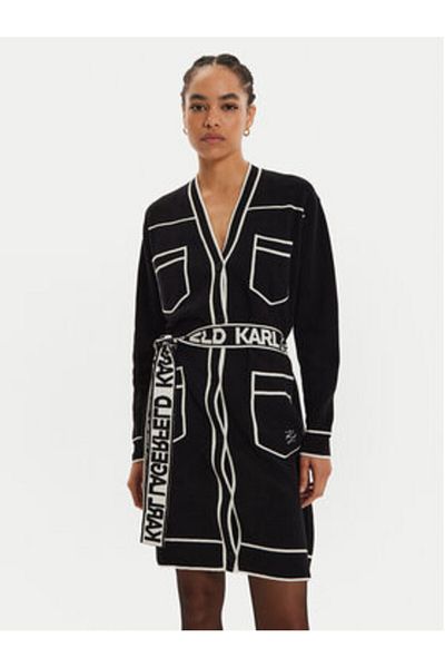 Karl Lagerfeld Women's Cardigan 240W2020 Black
