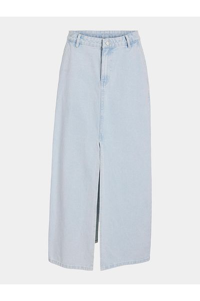 VILA Fustă din denim pentru femei vila 14096846 Albastru deschis