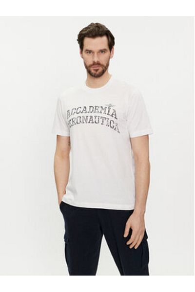 Aeronautica Militare Tricou bărbătesc 241TS2203J629 Alb
