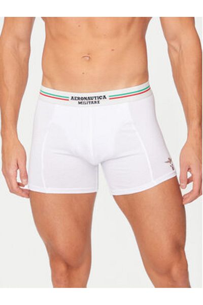 Aeronautica Militare Men's Set of 2 pairs of boxers AM1UBX002 White