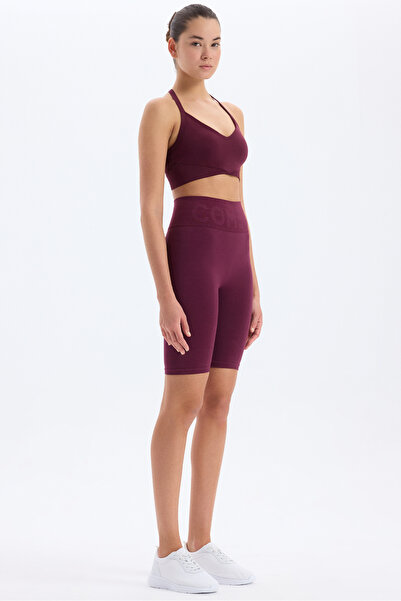 COMEUP Beli Comeup Written Toparlayıcı Biker Shorts Plum