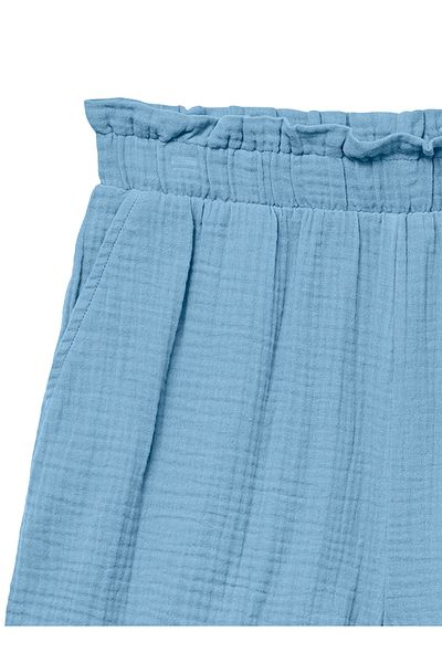 Vero Moda Pantaloni scurți din material pentru femei 10279687 albaștri