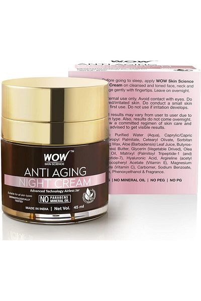 WOW Skin Science كريم الليل المضاد للشيخوخة من واو سكين ساينس 50 مل