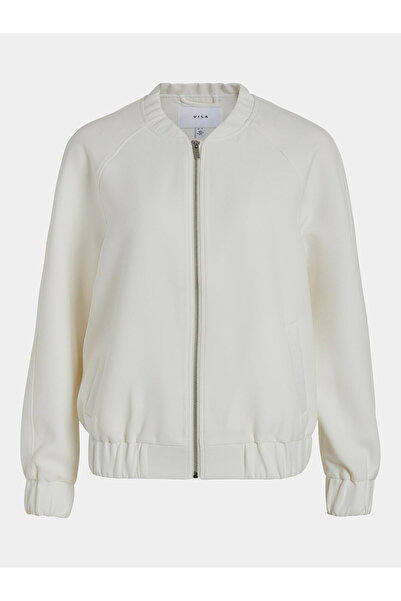 VILA vila Women's Bomber Jacket 14088154 Ecru