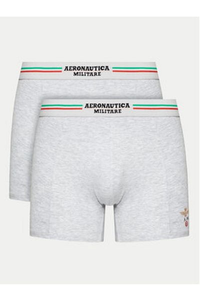 Aeronautica Militare Men's Set of 2 pairs of boxers AM1UBX002 Gray