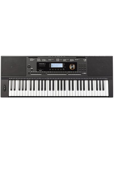 MEDELİ M361 Portable Keyboard, 61 Dynamic Keys, 653 Sounds, 240 Rhythms, USB Midi, Microphone Input