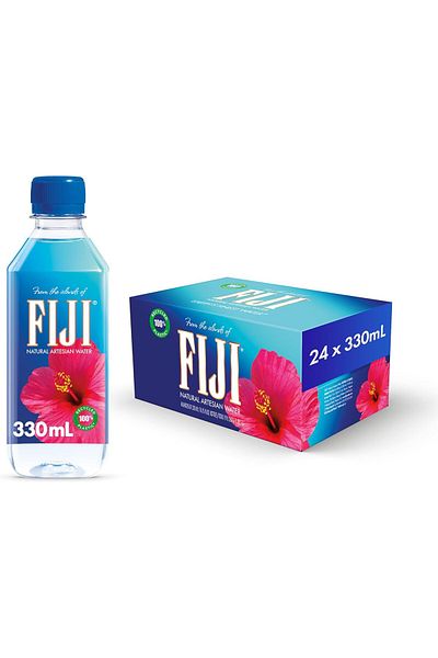Fiji Water Natural Artesian Bottled 330 mL / 11.15 Fl Ounce (Pack of 24)