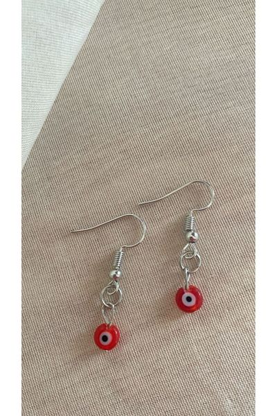 BAE ATOLYE Red Evil Eye Bead Mini Glass Earrings