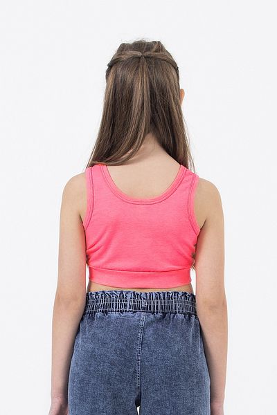 DMB BOYS & GIRLS Thick Strap Stretch Cotton Comfortable Athlete Crop Tank Top Girls' Body Suitable for Daily Use