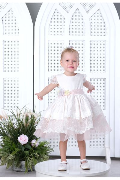 Via Bambino Baby Dress White 3176