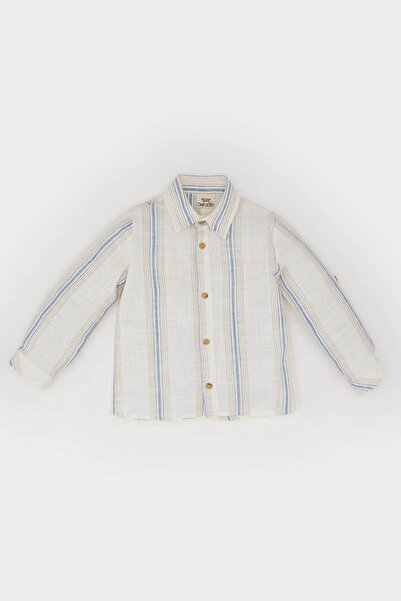 DeFacto قميص بيبي بوي مخطط بأكمام طويلة E2016A525SP