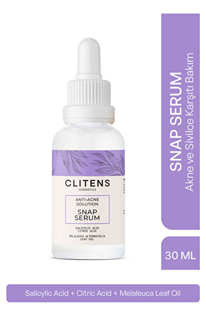 CLİTENS COSMETİCS Clitens Snap Serum 30 ml – Akne, Sivilce, Siyah Nokta Karşı...