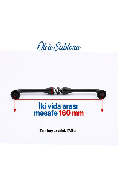 Badem10 Mâner pentru amestecare 10 buc (160 mm 16 cm) Mobilier Bucătărie Dulap Sertar Dulap Mânere Capac Mâner Mâner Negru