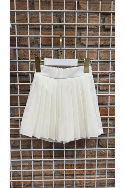 markamodi Special Design Girl's Suit with Pleated Skirt and Crop Vest