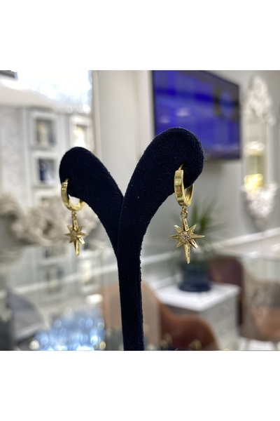 DİLEK KUYUMCULUK Kuzey yıldızı altın küpe