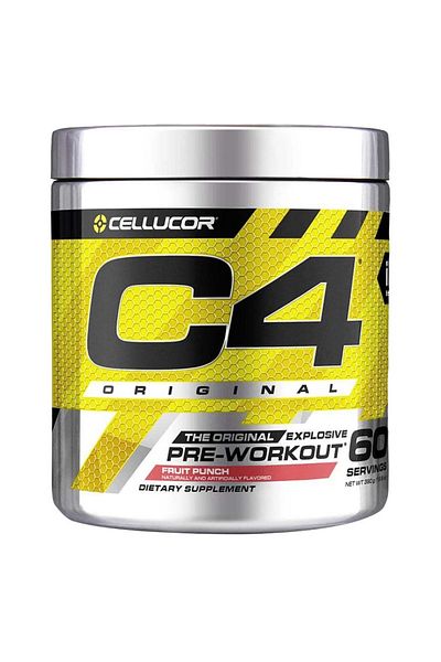 Cellucor C4 Original, Fruit Punch, 60, 150mg of Caffeine, 1g Arginine AKG