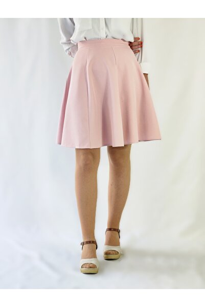 YAXİ Fusta țesătă cu șase piese, roz pudră