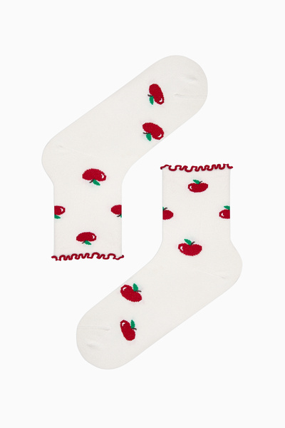 Penti Apple Frill Tennis Red White 2-Piece Socket Socks