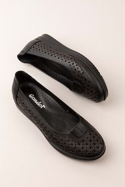 Gondol Pantofi casual de damă din piele naturală cu talpă anatomică perforată cu laser Pyt.6221