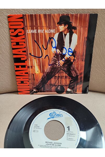 Plakperest Michael Jackson - Leave Me Alone - 1982 Hollanda Basım 45 lik Plak 2.el