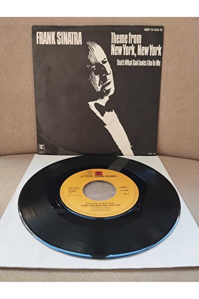 Plakperest Frank Sinatra – Theme From New York, New York - 1980 Belçika Basım 45 lik Plak-2.EL