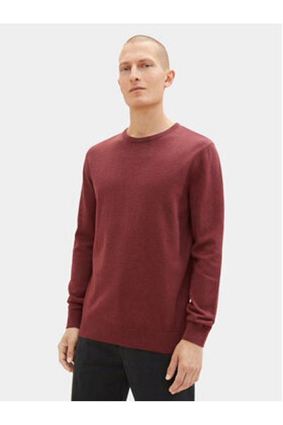 Tom Tailor Men's Sweater 1027661 Burgundy