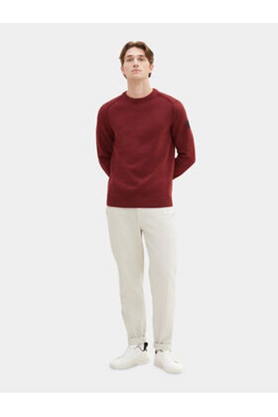 Tom Tailor Men's Sweater 1038246 Burgundy