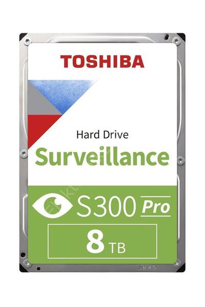 Toshiba 8TB MD10ADA800V S300Pro 7200RPM 512MB SATA3 180TB-Y 7-24 Güvenlik Disk