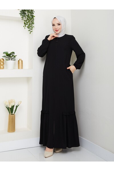 SG SARİALGİYİM تنورة للموسم الجديد بتفاصيل مطويات وأكمام مقصوصة ومطاطة بطول ك...