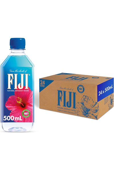 Fiji Natural Artesian Water, 500ML Bottles (Pack of 24)